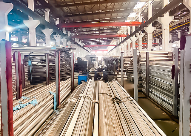 Stainless steel round tube square tube production and inventory (11)