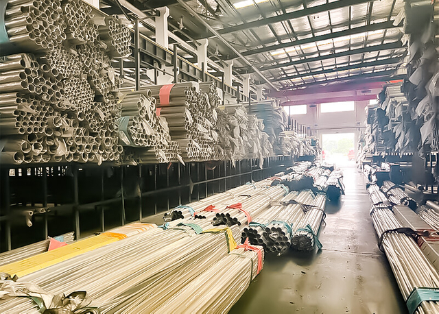 Stainless steel round tube square tube production and inventory (13)